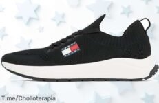 Zapatillas Tommy Jeans negras con logo único a precio loco disfruta de un diseño que no pasa desapercibido y aprovecha este ofertón por tiempo limitado compra ya