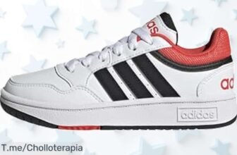 Zapatillas adidas Hoops niños con diseño clásico y suela antideslizante súper resistentes precio loco descuento brutal nunca visto aprovecha este ofertón que vuela compra ya