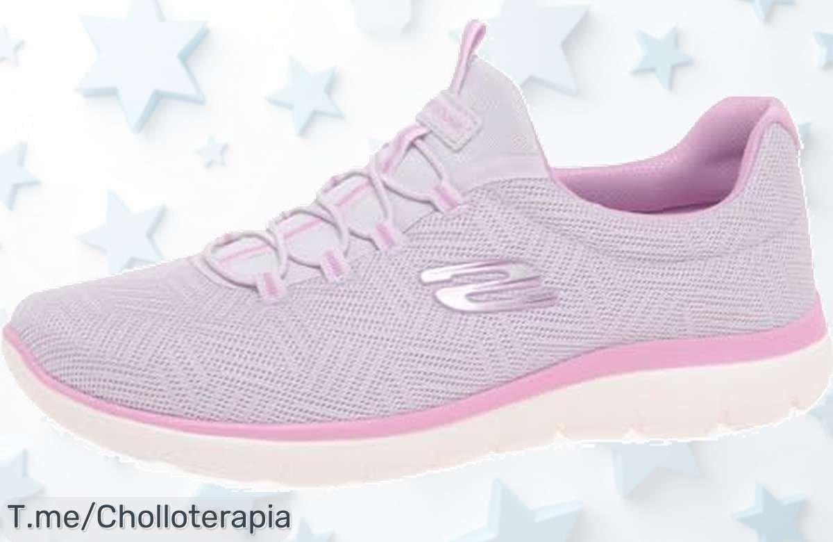 Zapatillas mujer Skechers Summits con estilo único y movimiento libre descubre este ofertón con descuento brutal precio loco nunca visto compra ya antes que vuelen