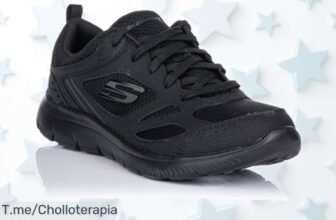 Zapatillas negras Skechers con diseño top y descuento brutal que nunca viste aprovecha este ofertón único en precio loco antes de que se agoten corre ya