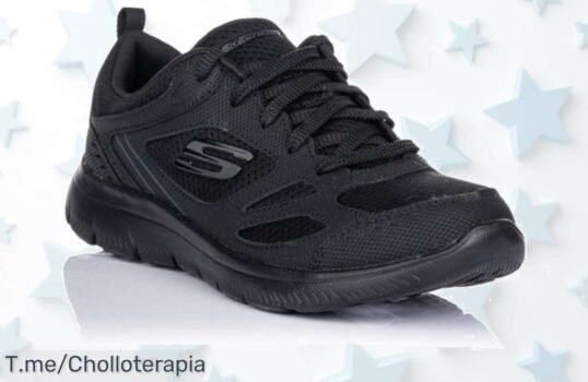 Zapatillas negras Skechers con diseño top y descuento brutal que nunca viste aprovecha este ofertón único en precio loco antes de que se agoten corre ya