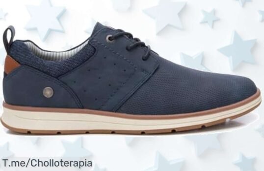 Zapato hombre navy con diseño moderno y tirador fácil super chollo con descuento brutal precio de ganga aprovecha este ofertón único ¡quedan pocos corre ya!