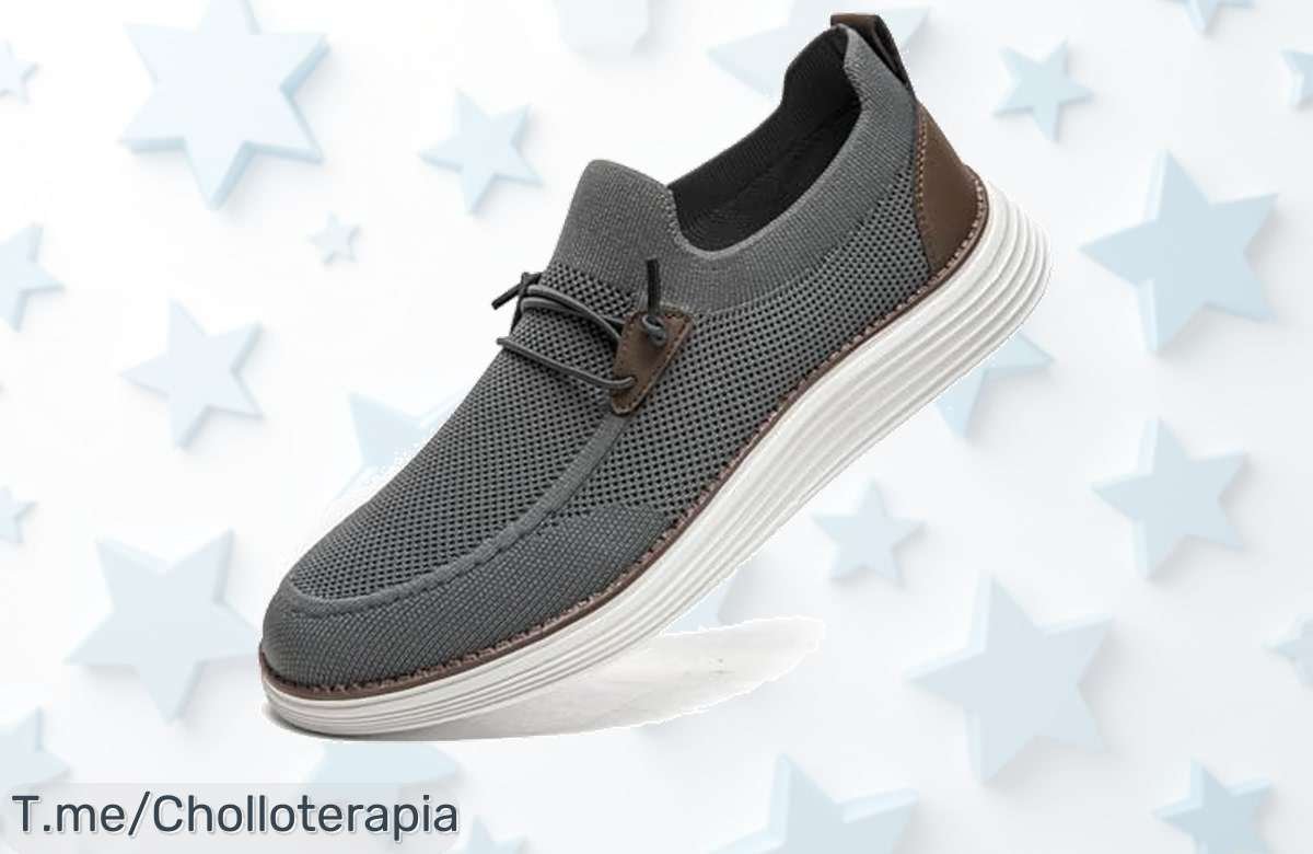 Zapatos casuales para hombre con suela antideslizante súper segura y fácil puesta a un precio loco que vuela ¡aprovecha este ofertón de descuento brutal ahora mismo!