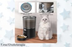 alimentador automático para mascotas 4L con temporizador inteligente y protección única aprovecha este super chollo con descuento brutal nunca visto actúa ya que vuelan las unidades