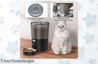 alimentador automático para mascotas 4L con temporizador inteligente y protección única aprovecha este super chollo con descuento brutal nunca visto actúa ya que vuelan las unidades
