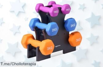descubre el juego de mancuernas amazon basics con soporte antideslizante y código de color fácil el super chollo que transforma tu entrenamiento al mejor precio loco ¡compra ya antes que se acabe!