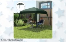 disfruta del toldo pérgola outsunny 3x3m con protección upf y impermeable mejor que nunca aprovecha este ofertón de precio loco ya antes que se acabe