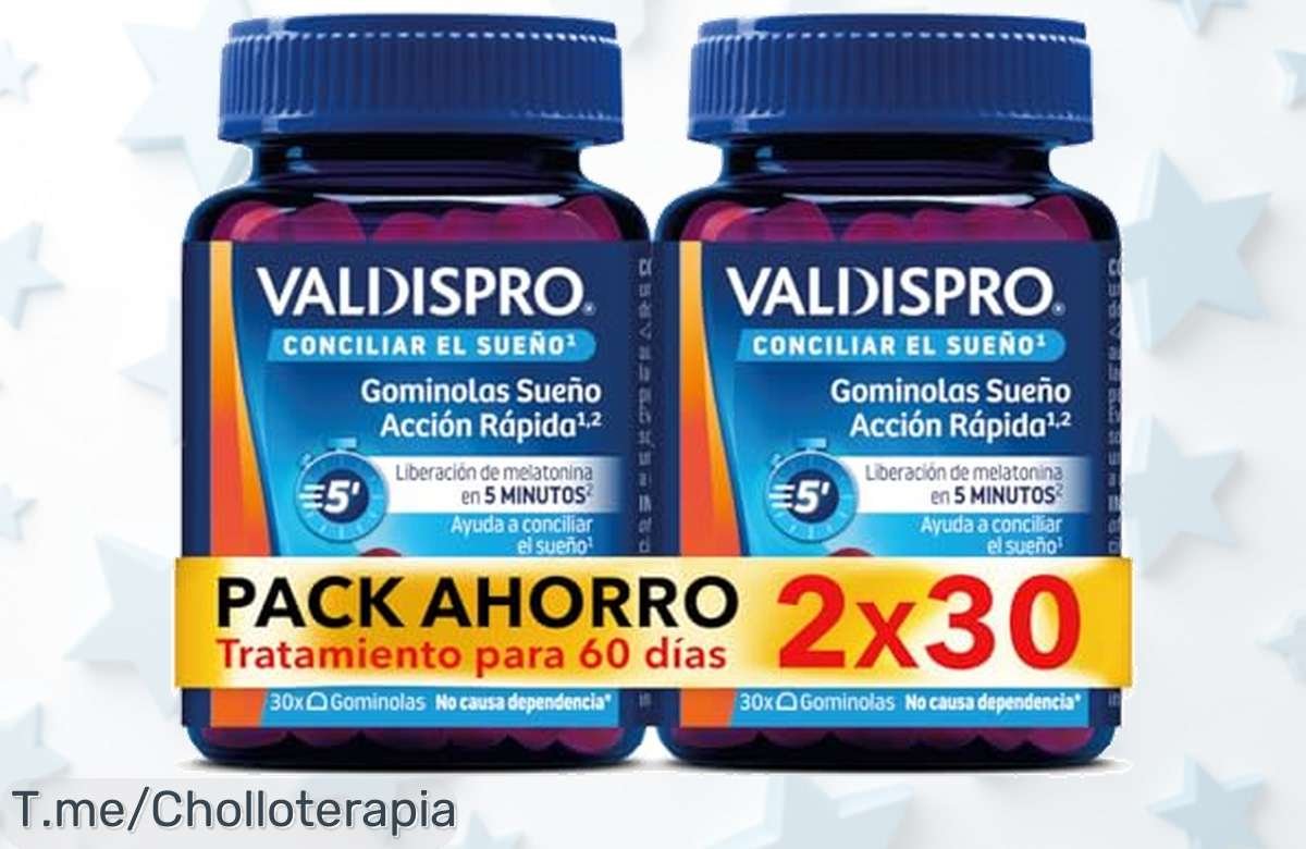 gominolas para dormir rápido con melatonina sabor bayas precio loco descuento brutal solo hoy super chollo aprovecha y duerme en minutos no lo dejes pasar