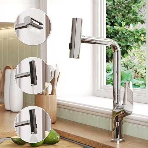 grifo de cocina extensible y giratorio 360 con acero inoxidable súper resistente chorro triple renovación total a precio loco descuento brutal solo hoy no lo dejes pasar