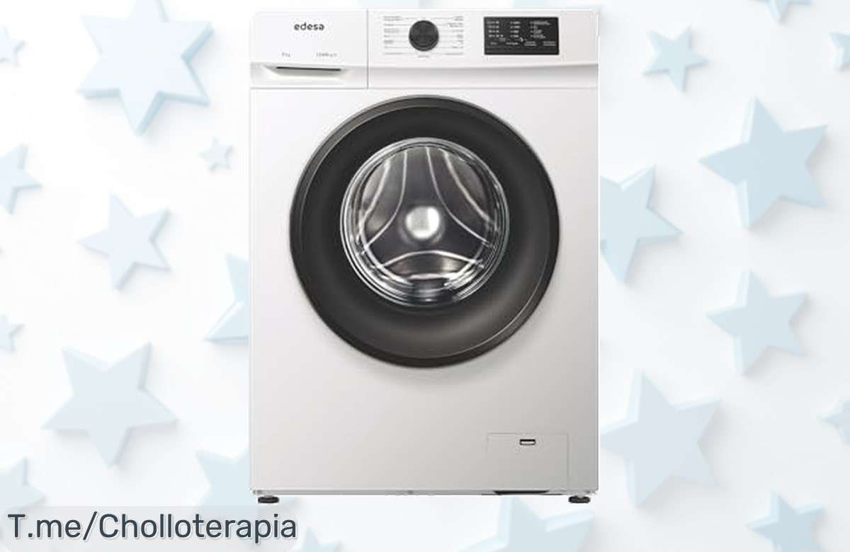 lavadora edesa de 7 kg con motor super silencioso y 15 programas aprovecha este super chollo al precio loco nunca visto por tiempo limitado compra ya antes que se agote