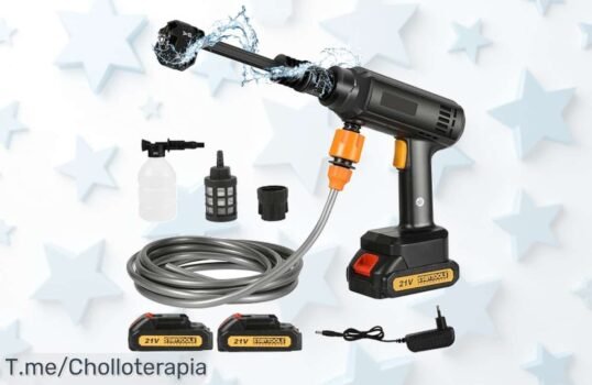 limpiador inalámbrico 21 v con potencia de 50 bares super chollo y batería duradera para limpiar sin esfuerzo aprovecha este descuentazo brutal unidades limitadas ¡compra ya!