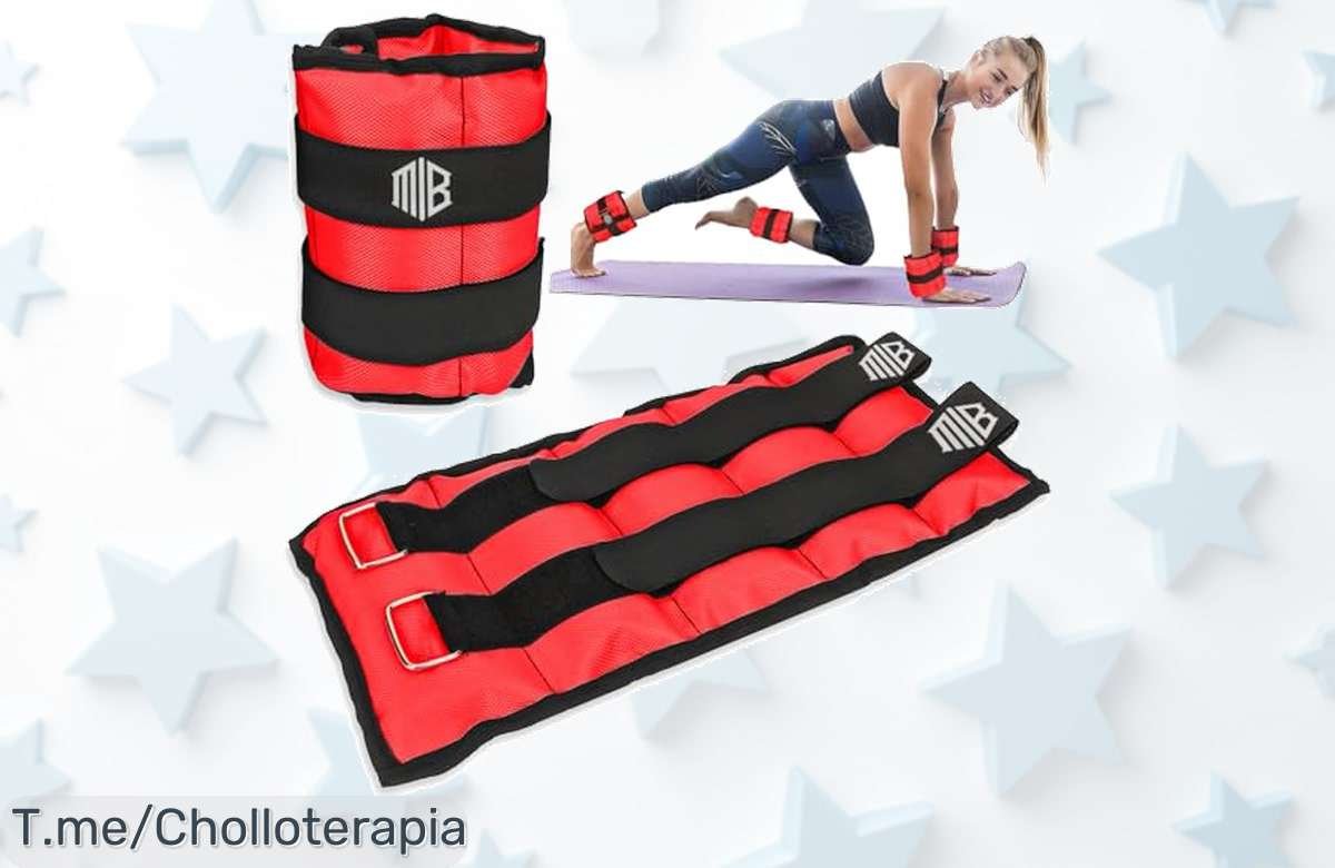 maniboom pack dos tobilleras con peso super resistentes para entrenar como un pro precio de ganga nunca visto aprovecha este offertón limitado antes que se acabe