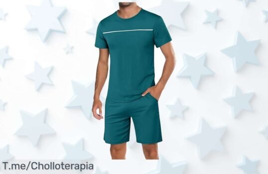 marvmys pijama hombre verano 100% algodón súper transpirable ideal para días calurosos y lucir genial fuera de casa aprovecha este ofertón con descuento brutal antes que se acabe