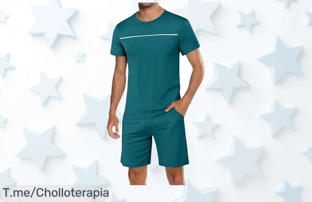 marvmys pijama hombre verano 100% algodón súper transpirable ideal para días calurosos y lucir genial fuera de casa aprovecha este ofertón con descuento brutal antes que se acabe