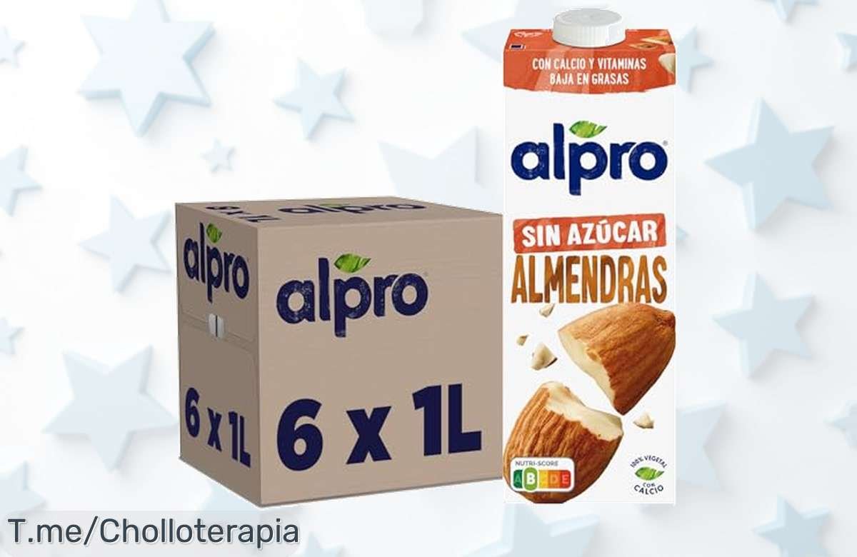 pack 6 bebidas vegetales de almendra sin azúcar alpro con calcio y vitaminas a precio loco nunca visto aprovecha este ofertón saludable antes que se agote