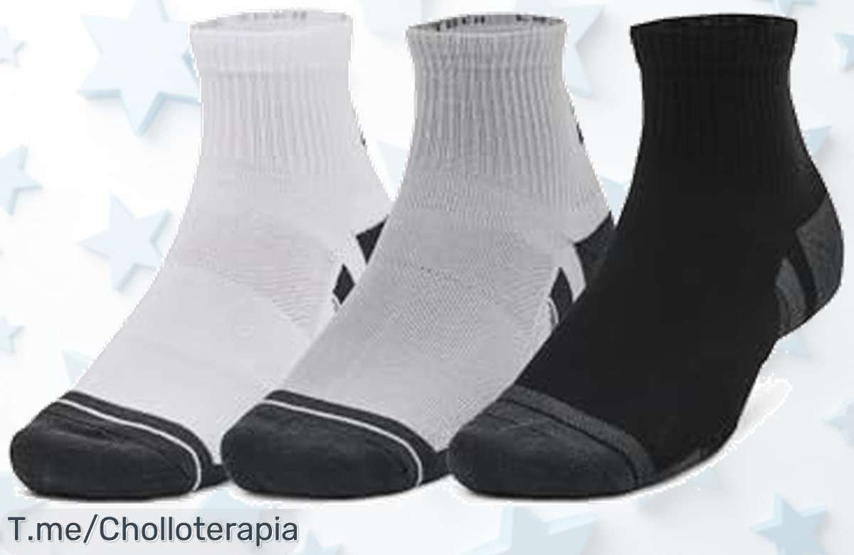 pack de 3 pares de calcetines deportivos unisex con tecnología que mantiene tus pies frescos sin olor precio loco y descuento brutal por tiempo limitado ¡aprovecha este ofertón único ya!