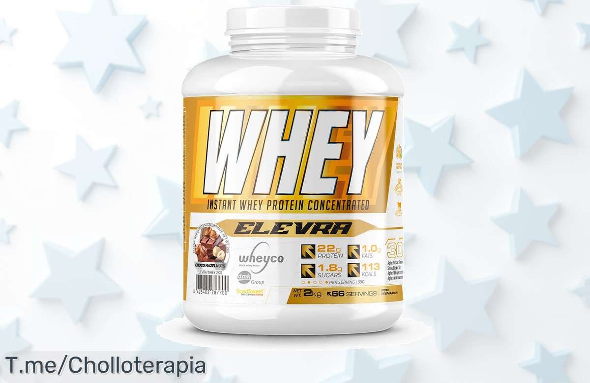 proteína whey 100% concentrada elevra calidad top con un descuento brutal precio loco que no volverás a ver aprovecha este ofertón y cómprala antes que se acabe