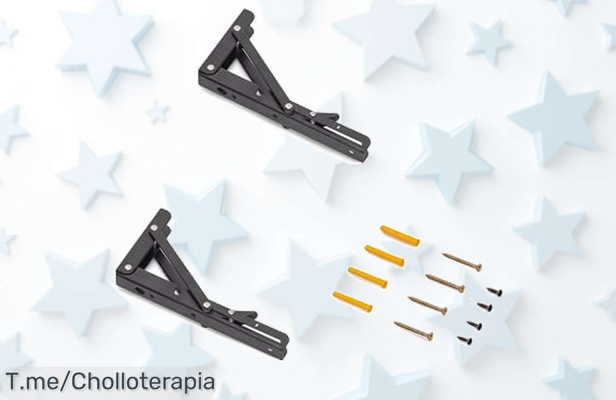 soportes plegables súper resistentes emuca que aguantan 40kg con montaje fácil precio loco y descuento brutal por tiempo limitado no dejes escapar este ofertón