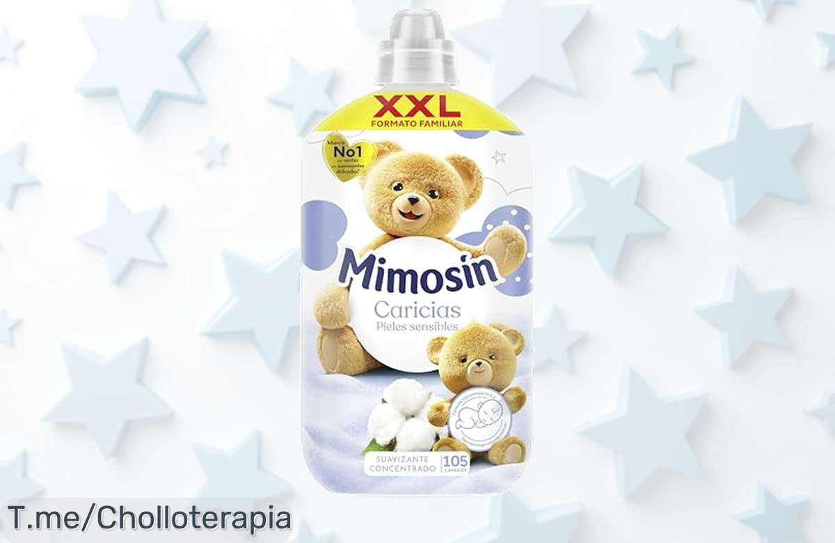 suavizante mimosín caricias concentrado para 105 lavados con suavidad increíble y frescura total aprovecha este ofertón de precio loco nunca visto ¡compra ya antes que se acabe!