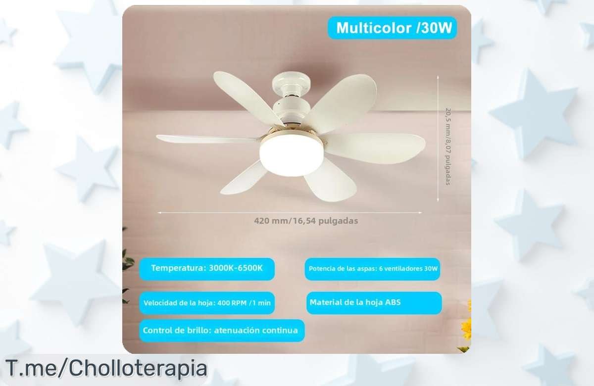 ventilador de techo con luz led y mando a distancia precio loco nunca visto ajusta el viento y la luz al instante aprovecha este ofertón antes que se acabe
