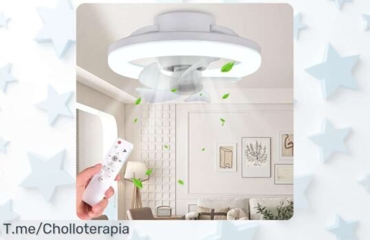 ventilador de techo con luz led y mando a distancia súper silencioso gira 360 grados para tu confort máximo precio loco oferta nunca vista corre antes que se acabe