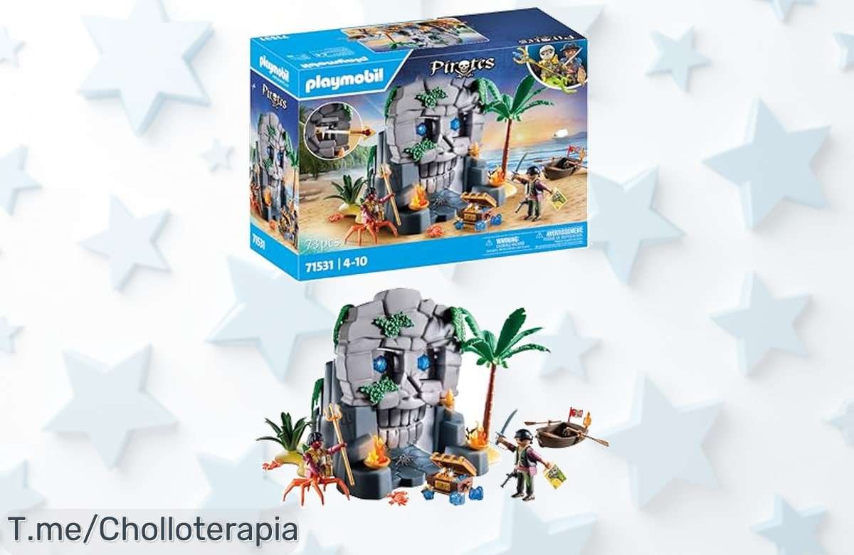 vive la emoción pirata con PLAYMOBIL isla calavera super chollo y descuento brutal incluye pirata y hombre cangrejo único precio de ganga ¡no esperes más oferta limitada!