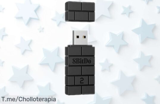 Adaptador USB inalámbrico 8Bitdo para switch y más con conexión ultraveloz sin retardos, compatible con casi todos tus mandos Bluetooth; precio rebajado limitado que tienes que aprovechar ya antes de que desaparezca este ofertón
