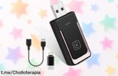 Adaptador inalámbrico Carplay USB A-Tipo C diseño compacto para iPhone en el coche a precio rebajado que vuela rápido ¡aprovecha ya este ofertón sin cables y disfruta al máximo!