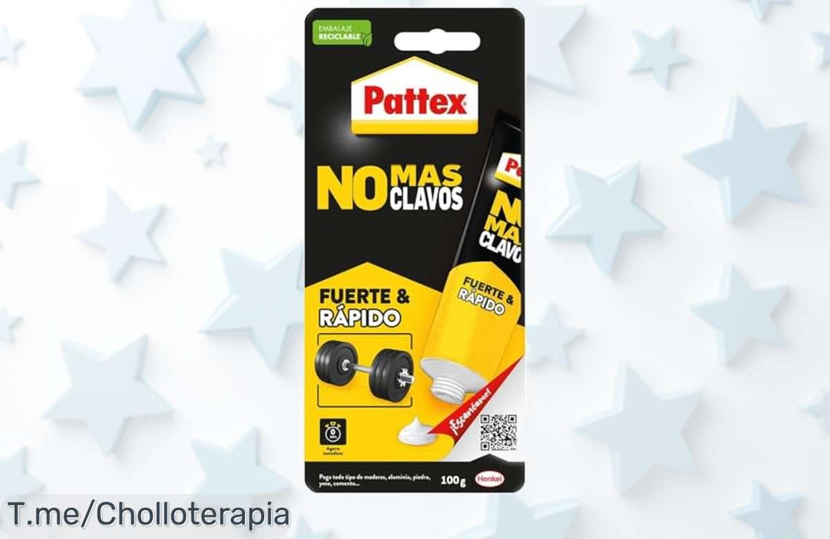 Adhesivo súper fuerte Pattex No Más Clavos rebajado increíblemente, pega madera y metal al instante sin esfuerzo ni tornillos ¡aprovecha ya este ofertón antes de que se agote!