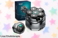 Afeitadora eléctrica 5 en 1 Kensen con cabezal rotativo magnético, carga USB y uso en seco o mojado rebajada para ti: un super chollo que no durará, ¡corre que se agota esta oferta limitada!