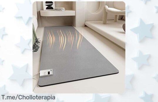 Alfombra calefactable impermeable con 6 niveles y apagado automático diseño súper silencioso precio rebajado que no te puedes perder ¡corre que vuelan!