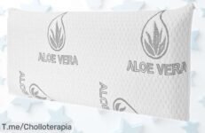 Almohada suave y elástica con espuma adaptable que cuida tu cuello y regula la temperatura, rebajada a un precio muy bajo por tiempo limitado ¡no dejes escapar este ofertón!