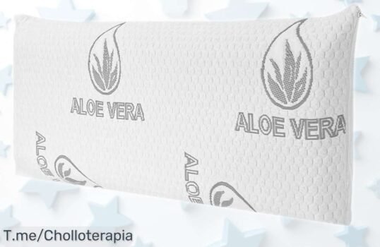 Almohada suave y elástica con espuma adaptable que cuida tu cuello y regula la temperatura, rebajada a un precio muy bajo por tiempo limitado ¡no dejes escapar este ofertón!