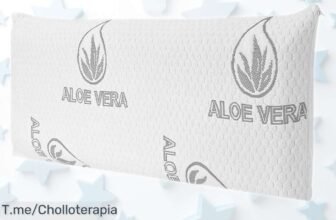 Almohada suave y elástica con espuma de alta recuperación en oferta especial rebajada, ideal para un descanso sin igual que no puedes dejar escapar por tiempo limitado ¡hazte ya con este súper chollo antes que se agote!