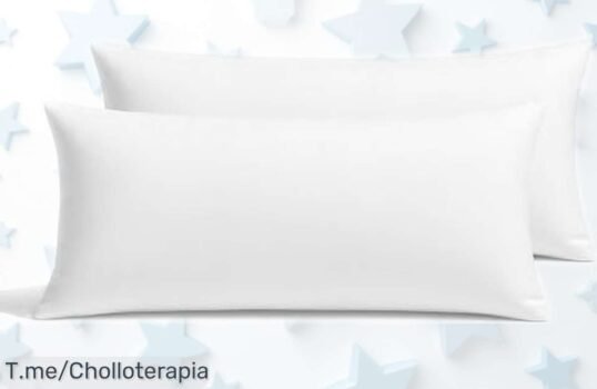 Almohadas pack x2 Fusionhome con memory foam que cuidan tu cuello y cabeza, tejido extrasuave y termoregulable a precio rebajado para disfrutar de noches perfectas ¡Corre que se acaba esta oferta exclusiva!