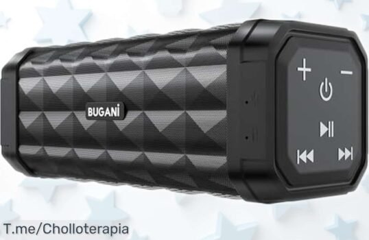 Altavoz bluetooth portátil Bugani con 30W y luces RGB para fiestas sin fin, batería que dura 30 horas y ahora con descuento brutal y precio rebajado ¡date prisa que vuelan estas unidades!