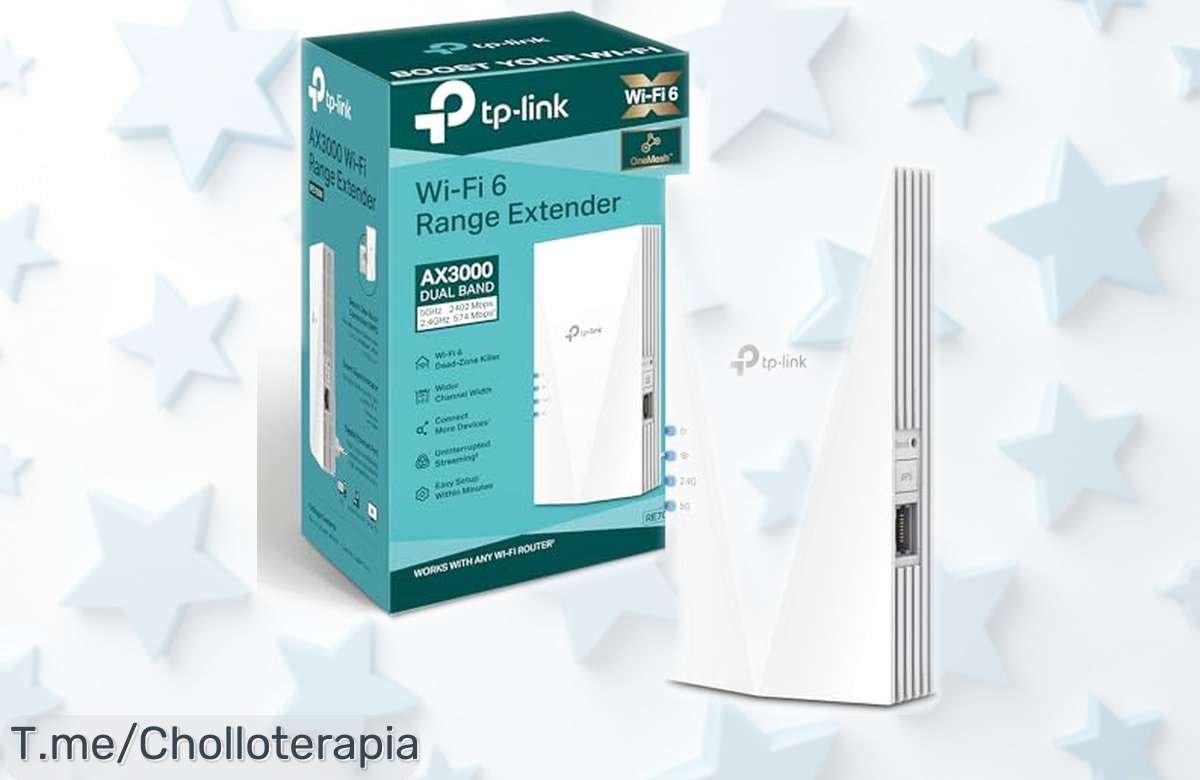 Amplificador WiFi 6 TPLink RE700X con super cobertura y puerto gigabit a precio rebajado olvídate de zonas muertas ¡no pierdas esta oferta única por tiempo limitado!