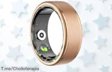 Anillo inteligente con monitor de salud 24-7 que mide ritmo, oxígeno y sueño, batería para una semana y resistente al agua a precio rebajado ¡Corre que vuelan estas unidades pocas hay así!