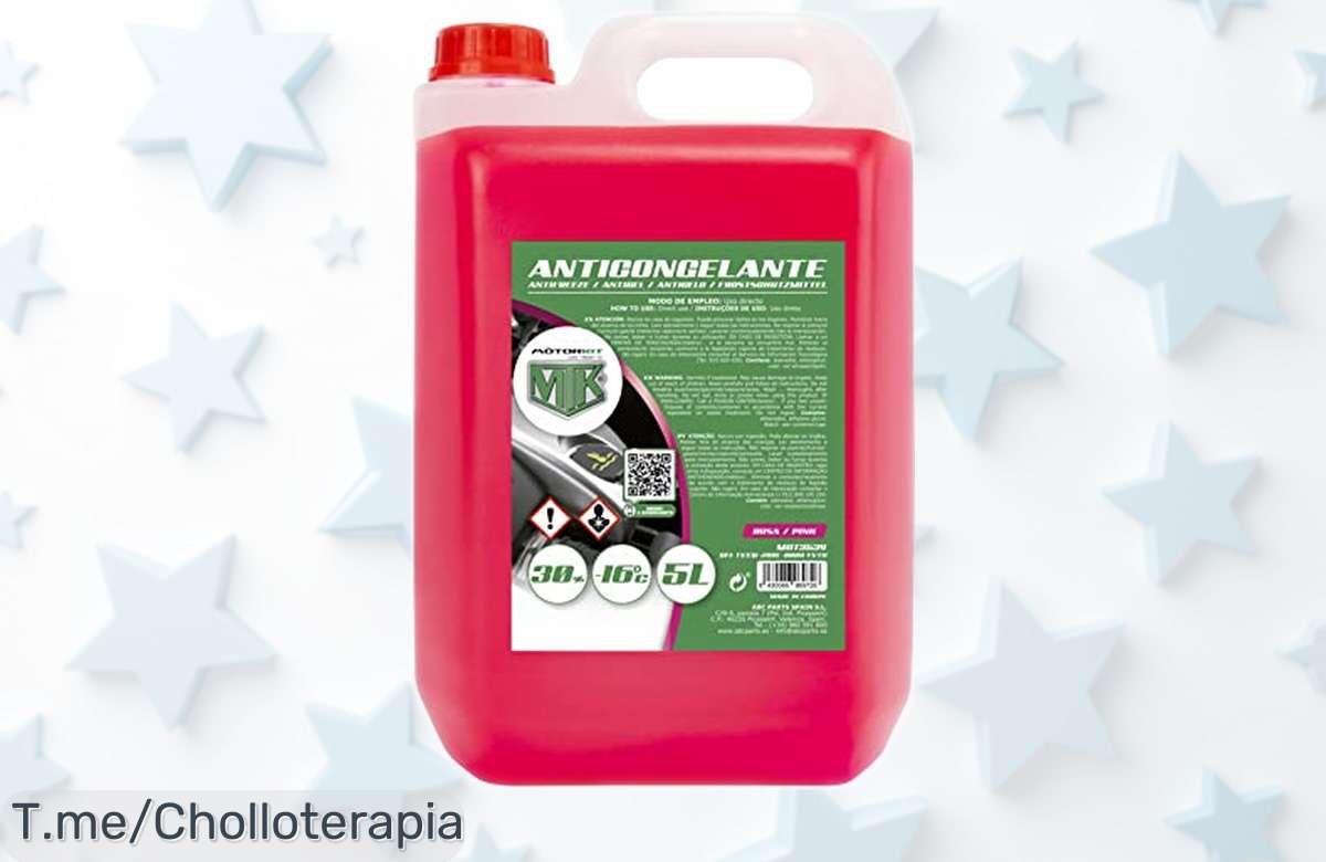 Anticongelante Motorkit MOT3539 5L precioso color rosa para cuidar tu motor sin congelarse precio rebajado que desaparece rápido aprovecha ya este super chollo antes de que se agote