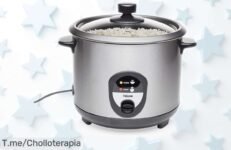 Arrocera Tristar RK6127 con función mantener calor y apagado automático a precio rebajado ¡cocina arroz de lujo sin líos, incluye taza medidora, espátula y cuchara! Aprovecha esta oferta limitada antes de que se acabe este super chollo