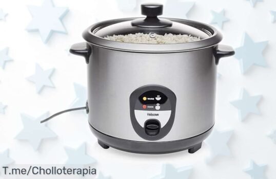 Arrocera Tristar RK6127 con función mantener calor y apagado automático a precio rebajado ¡cocina arroz de lujo sin líos, incluye taza medidora, espátula y cuchara! Aprovecha esta oferta limitada antes de que se acabe este super chollo