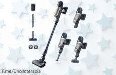 Aspiradora escoba Rowenta XPert 660 potente y sin cables con luces LED para polvo invisible, precio rebajado único ¡corre que vuelan estas unidades!