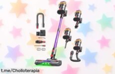 Aspiradora sin cable Ivormentico V10 EVO con 50Kpa y 70 mins, depósito enorme de 18L y pantalla LED: llévate este super chollo rebajado con modo pelo de mascotas ¡corre que vuelan!