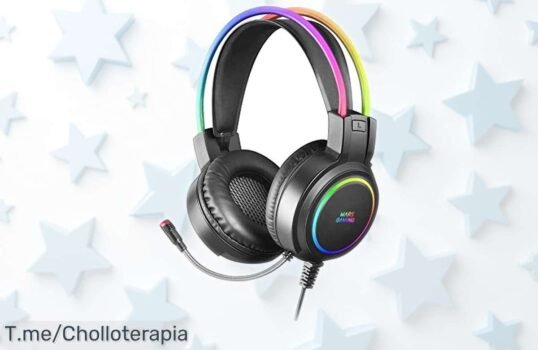 Auriculares gaming Mars Gaming MHRGB con sonido 3D brutal e iluminación 360º ahora a un precio rebajado que vuela ¡píllalos ya antes de que se acaben!