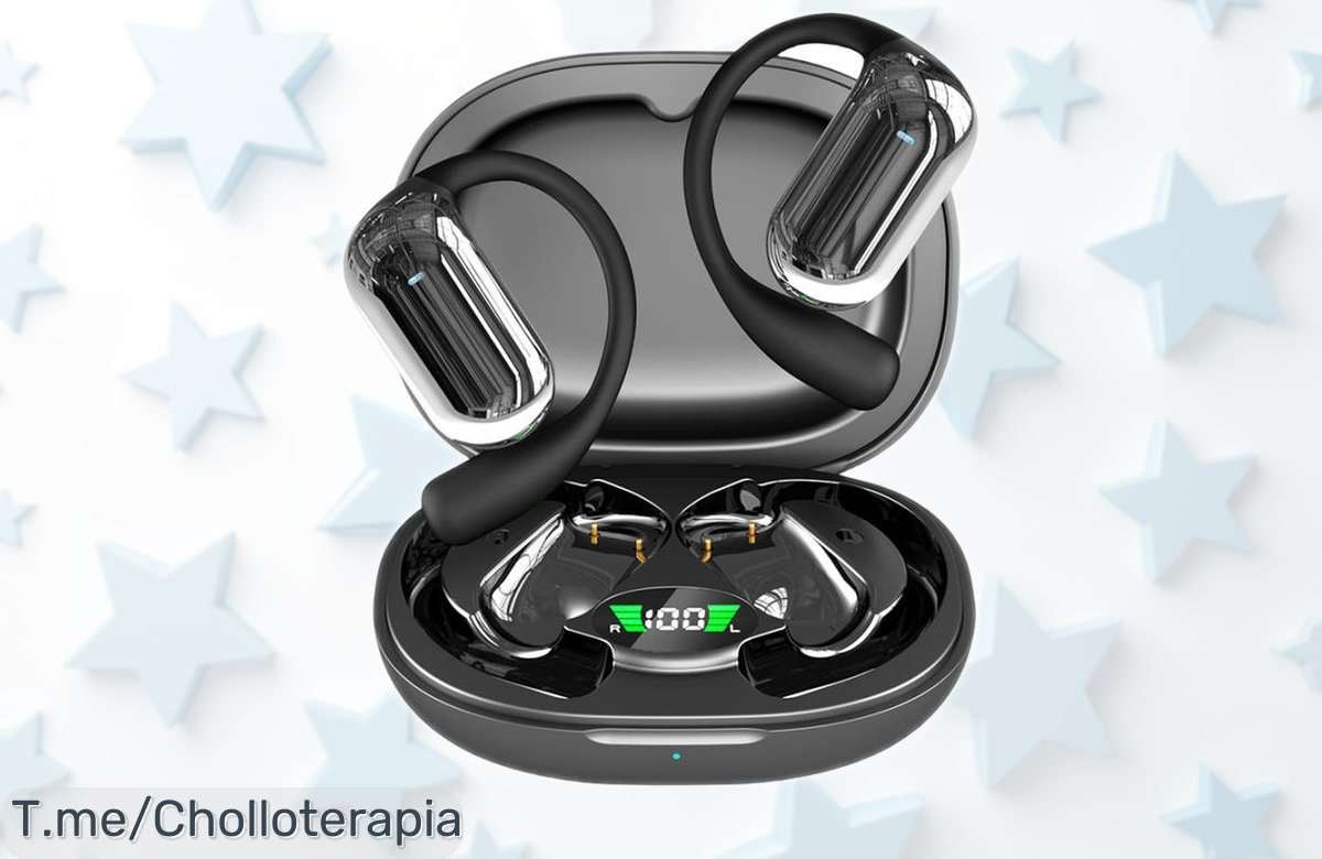 Auriculares inalámbricos Bluetooth Sanlepus 2025 con diseño ultraligero y ajuste cómodo que nunca notarás puestos, sonido nítido para llamadas largas ¡oferta limitada con precio rebajado que no puedes dejar pasar!