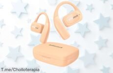 Auriculares open ear inalámbricos BlitzRock con sonido clarísimo y 28 horas sin parar rebajados increíblemente solo por tiempo limitado, ¡corre que vuelan este super chollo irresistible para tus llamadas y deporte!