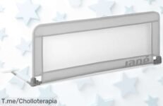 Barrera de cama extra alta Jané súper chollo con diseño transpirable, bolsa para llevar y fácil limpieza más barata que nunca ¡corre que vuelan!