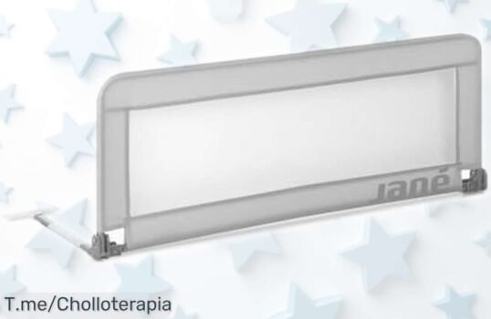 Barrera de cama extra alta Jané súper chollo con diseño transpirable, bolsa para llevar y fácil limpieza más barata que nunca ¡corre que vuelan!