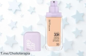 Base de maquillaje Maybelline New York 30H Lumi Matte con duración imbatible y acabado mate que no brilla ni pesa, ahora a un precio rebajado que vuela ¡pocas unidades disponibles para lucir piel perfecta todo el día!