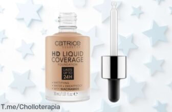 Base líquida Catrice HD 050 con cobertura total y súper duración, ahora en precio rebajado, un ofertón único que vuela rápido ¡Corre antes de que se acaben las pocas unidades!
